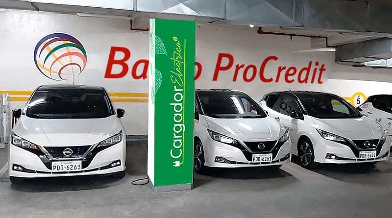 Banco ProCredit tiene red gratuita de carga para autos eléctricos