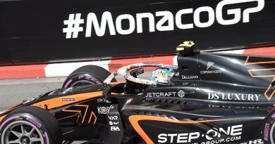 Juan Manuel Correa en el Gran Premio de Fórmula 2 en Mónaco