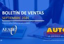 Ventas de vehículos nuevos en Ecuador, a septiembre de 2024