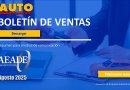 Las ventas de vehículos nuevos al mes de agosto de 2025 en Ecuador
