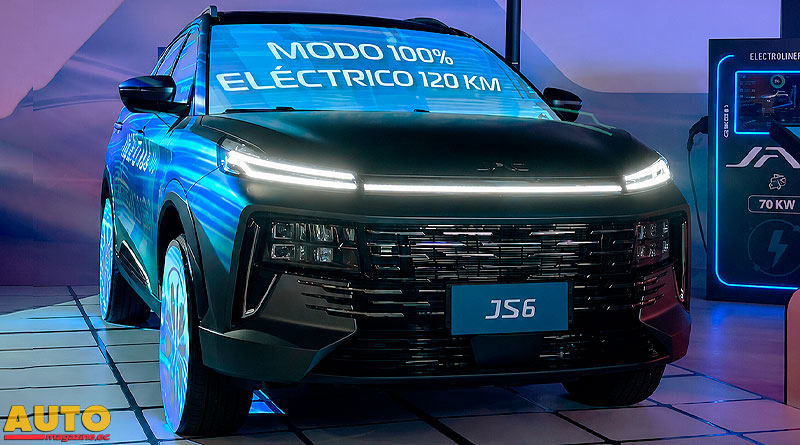 JAC Azul presentó el nuevo JS6 Híbrido Enchufable en Auto Show