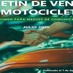 Casi 1.000 motos diarias se vendieron en julio de 2026
